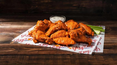 12- Traditional Buffalo Wings (Bone-In)