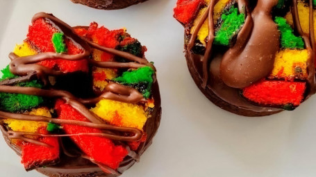 Rainbow Cookie Pieces Donut Gluten Free