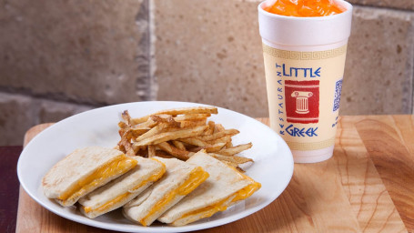 Kid’s Grilled Cheese Pita With Fresh-Cut Fries