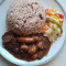 Oxtail Rice And Peas With Stream Vegetables