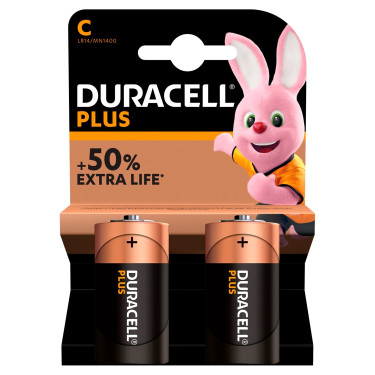 Duracell Plus C 2Pk