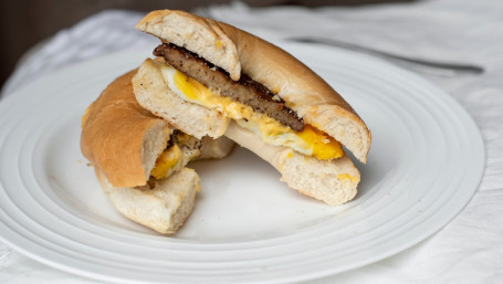 Bagel With Egg, Meat Cheese
