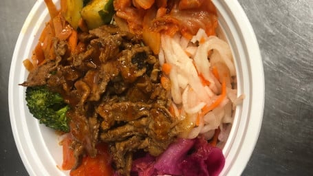 Seared Spicy Pork Kimchi Bowl