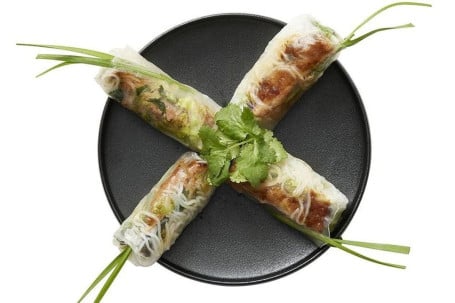 Grilled Chicken Fresh Rice Paper Rolls