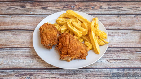 1 Piece Fried Chicken Chips