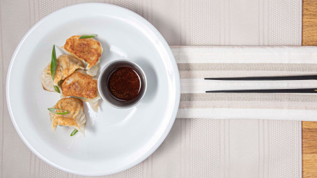 Seared Pork Dumplings With Gochujang Slaw 4 Pieces