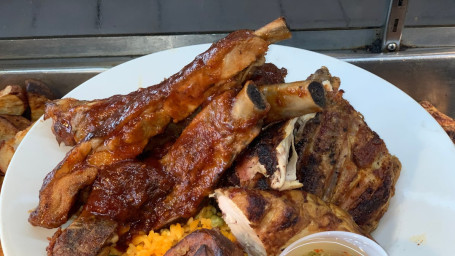 1 Order Of Pork Ribs W 2 Sides