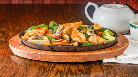 Hibachi Tofu With Mixed Vegetables