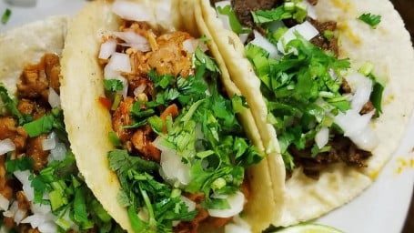 Tacos Mexicanos Only On Corn Tortilla