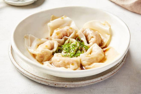 Shrimp Pork Wonton With Special Shallot Sauce