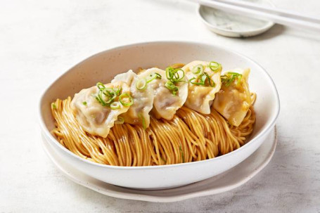 Chicken Mushroom Dumpling With Dry Noodle