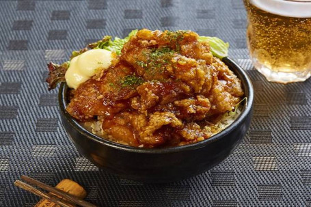 Karaage Bento With Teriyaki Mayonnaise