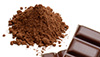 En polvo de cacao sin azúcar