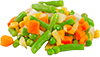 Mezcla de zanahorias de brócoli y de coliflor