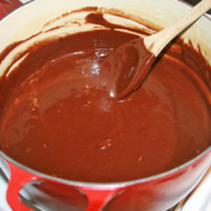 Cobertura de chocolate caliente